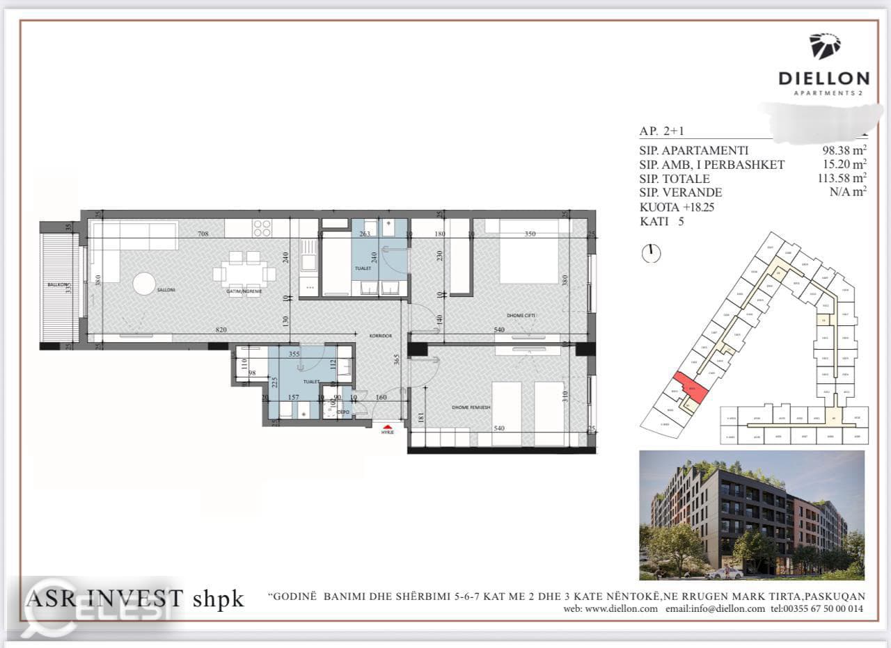 Apartament 1+1 në shitje, PASKUQAN — foto 6