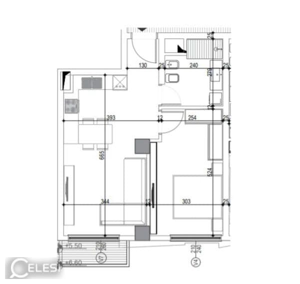 Apartament 1+1 në shitje, Residence White Cloud — foto 2