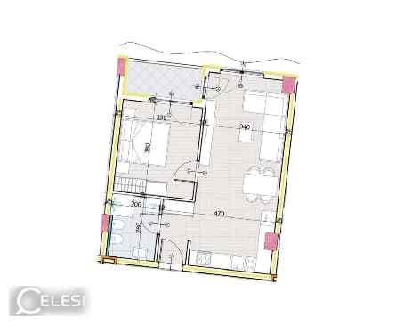 Apartament 1+1 në shitje, Aluna Residence 1 — foto 2