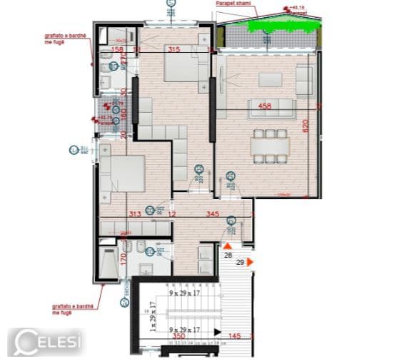 Apartament 2+1 for sale, stadiumi dinamo — foto 2