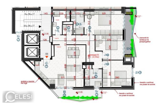 Apartament 3+1 e më shumë for sale, sheshi willson — foto 2